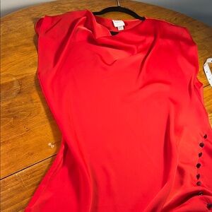 Maeve Mock Neck Midi Slip Dress